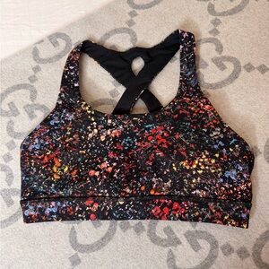 Lululemon Multicolor Floral Sports Bra, size 6